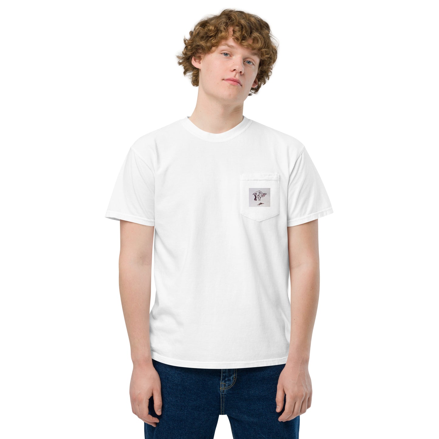 "Beastly Mini" Unisex garment-dyed pocket t-shirt